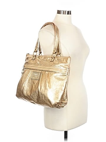 Coach Heart Poppy Leather Tote (view 2)