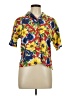 Koret Floral Yellow Short Sleeve Blouse Size L (estimated) - photo 1