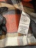 Kensie 100% Polyester Plaid Orange Coat Size M - photo 7