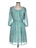 Luxology 100% Polyester Paisley Teal Casual Dress Size 10 - photo 1