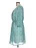 Luxology 100% Polyester Paisley Teal Casual Dress Size 10 - photo 5
