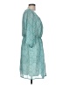 Luxology 100% Polyester Paisley Teal Casual Dress Size 10 - photo 4