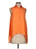 MICHAEL Michael Kors 100% Polyester Color Block Orange Sleeveless Blouse Size P (petite) - photo 1