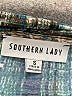 Southern Lady Teal 3/4 Sleeve Blouse Size S - photo 7