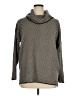 Calvin Klein 100% Acrylic Chevron-herringbone Gray Turtleneck Sweater Size XL - photo 1