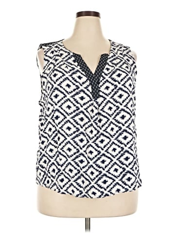 Skies Are Blue Sleeveless Blouse (view 1)