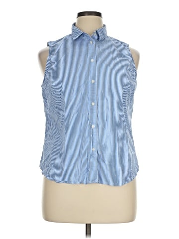 J.Crew Factory Store Sleeveless Button-Down Shirt (view 1)
