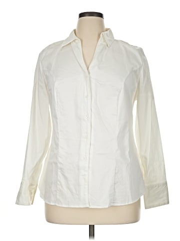 Lane Bryant Long Sleeve Button-Down Shirt (view 1)