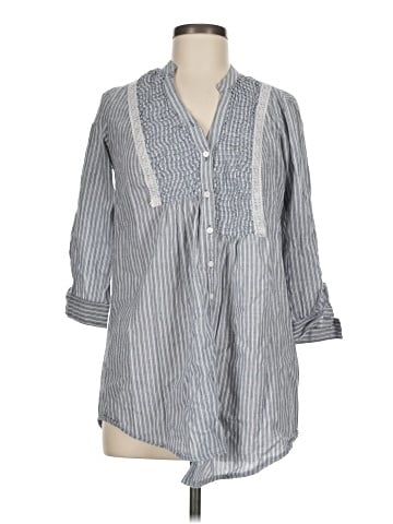 American Rag Cie 3/4 Sleeve Button-Down Shirt (view 1)