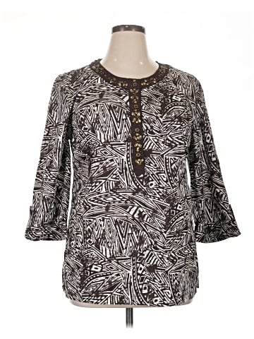 JM Collection 3/4 Sleeve Blouse (view 1)