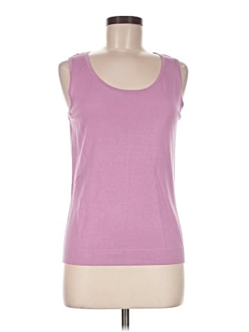 August Silk Sleeveless T-Shirt (view 1)