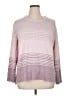 Ella Moss Color Block Pink Pullover Sweater Size XL - photo 1