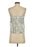 Tiare Hawaii 100% Rayon Silver Sleeveless Blouse Size S - photo 2