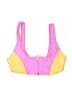 Forever 21 Color Block Yellow Swimsuit Top Size S (estimated) - photo 1