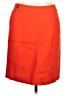 Talbots 100% Cotton Solid Orange Casual Skirt Size 10 Petite - photo 1