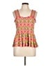 Assorted Brands 100% Viscose Orange Sleeveless Blouse Size L (estimated) - photo 1