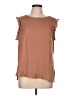 Liz Claiborne 100% Polyester Brown Sleeveless Blouse Size L - photo 1