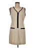 Nine West Solid Tan Casual Dress Size 6 - photo 1