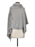 Karen Scott 100% Acrylic Gray Poncho Size S - photo 1