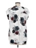 Daniel Rainn 100% Polyester Floral White Short Sleeve Blouse Size M - photo 2