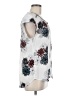 Daniel Rainn 100% Polyester Floral White Short Sleeve Blouse Size M - photo 4