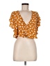 Forever 21 Orange Short Sleeve Blouse Size M - photo 1