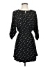 THML 100% Rayon Hearts Black Casual Dress Size S - photo 1
