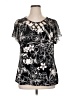Adele & May Black Short Sleeve Blouse Size XL - photo 1