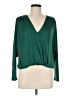 Aqua Green Long Sleeve Blouse Size M - photo 1