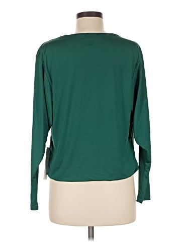 Aqua Long Sleeve Blouse (view 2)