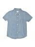 Crewcuts 100% Cotton Blue Short Sleeve Button-Down Shirt Size 6 - photo 1
