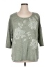 Truself Green 3/4 Sleeve T-Shirt Size 1X - photo 1