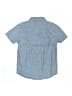 Crewcuts 100% Cotton Blue Short Sleeve Button-Down Shirt Size 6 - photo 2