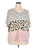 Haptics Animal Print Pink Short Sleeve T-Shirt Size XXL - photo 1