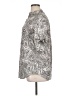 Perseption Concept Paisley Silver 3/4 Sleeve Blouse Size XL - photo 5
