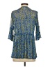 Skye's The Limit Blue 3/4 Sleeve Blouse Size S - photo 2