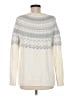 Talbots 100% Polyester Chevron-herringbone Ivory Pullover Sweater Size M - photo 2