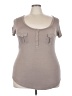 Splash Gray Short Sleeve Henley Size 2X - photo 1