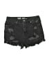 Mossimo Supply Co. Graphic Black Denim Shorts Size 6 - photo 1