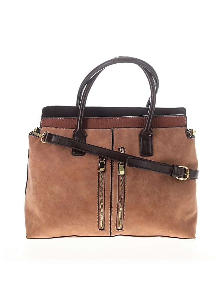 Pre-owned Adrienne Vittadini Satchel In Brown