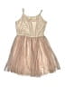 Zenzi Metallic Tan Pink Dress Size 14 - photo 1