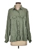 Billy T 100% Lyocell Green Long Sleeve Button-Down Shirt Size S - photo 1