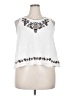 Max Studio 100% Cotton White Sleeveless Blouse Size XL - photo 1