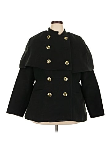 ELOQUII Wool Coat (view 1)