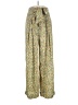 Zara 100% Polyester Floral Yellow Casual Pants Size S - photo 1