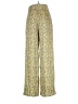 Zara 100% Polyester Floral Yellow Casual Pants Size S - photo 2