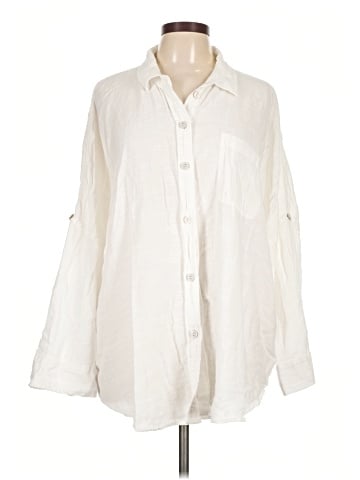 American Eagle Outfitters Long Sleeve Button-Down Shirt (view 1)