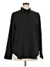J.Crew 100% Polyester Chevron-herringbone Black Long Sleeve Blouse Size XL - photo 1