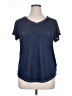Style&Co Blue Short Sleeve Top Size XL - photo 1