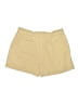 Ann Taylor LOFT Solid Gold Khaki Shorts Size XL - photo 2